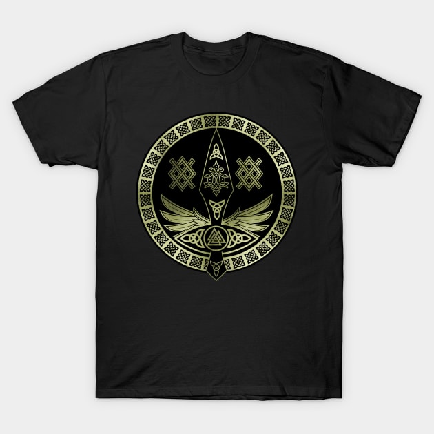 Gungnir - Spear of Odin T-Shirt by Nartissima